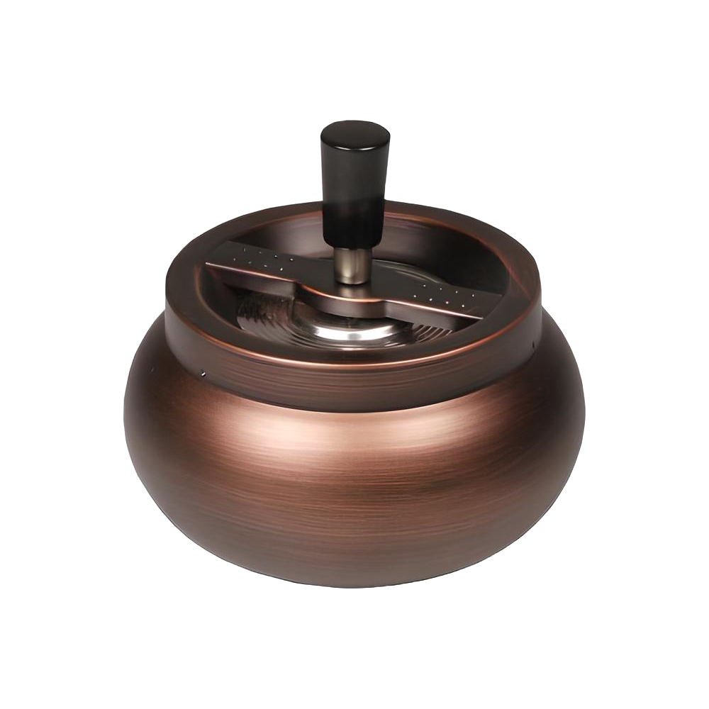 Cendrier rotatif Ventre Mat, 13cm, Cuivre