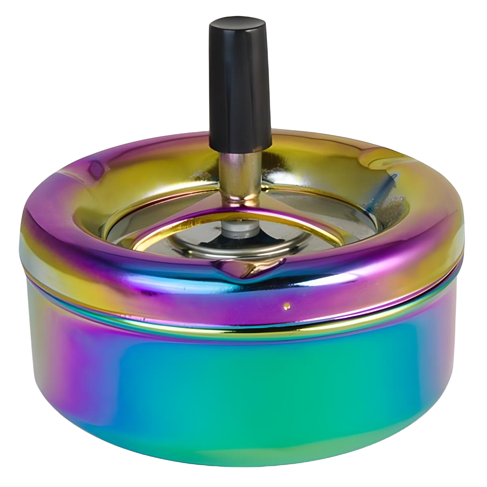 Rotating ashtray metal "Rainbow"