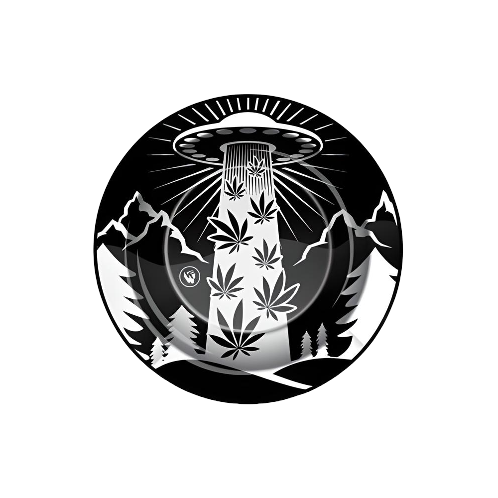 Metall-Aschenbecher 420 ALIENS UFO