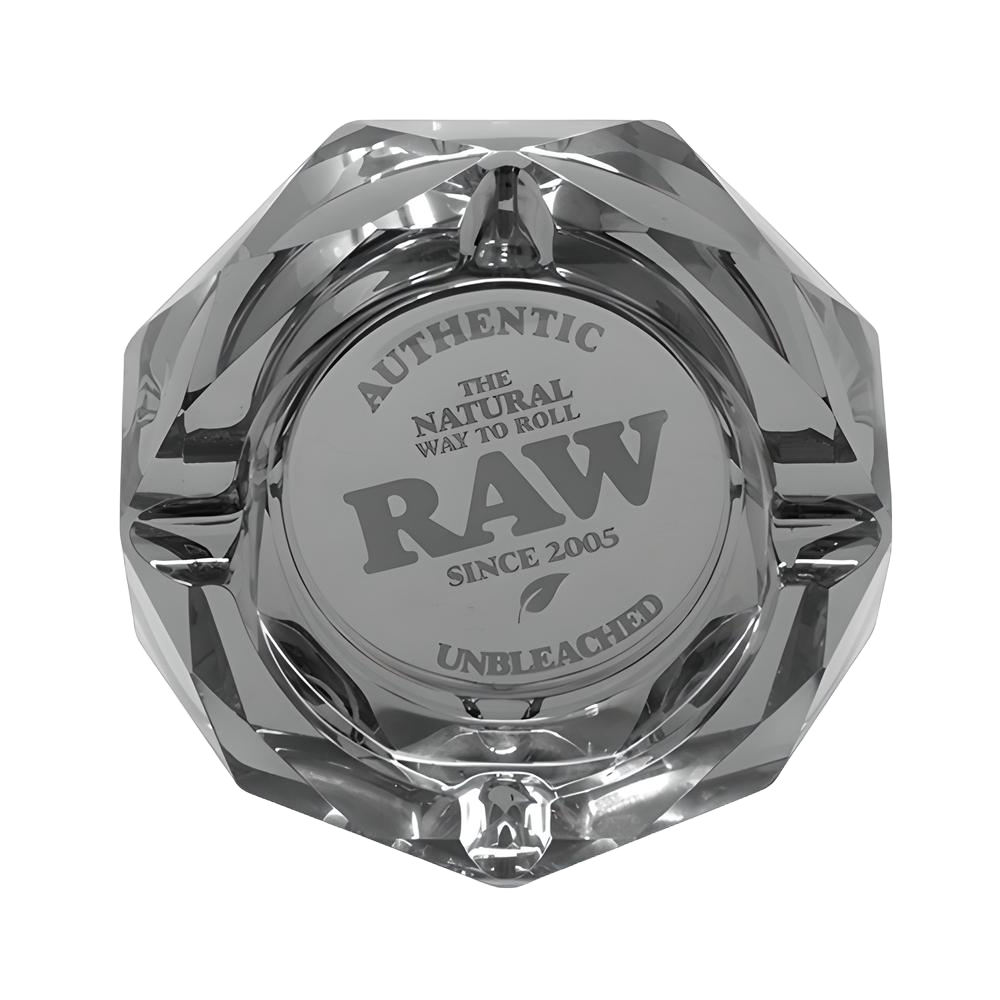 Cendrier en verre prismatique The Dark Side avec boîte à gants