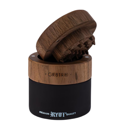 RYOT Wood GR8TR Grinder with Jar Body noir