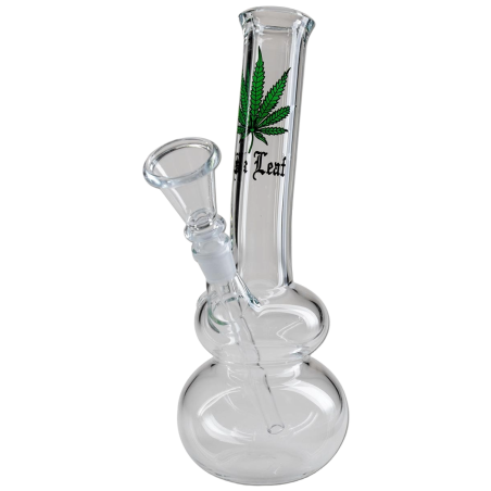 Black Leaf Heavy-Duty Glass Bong