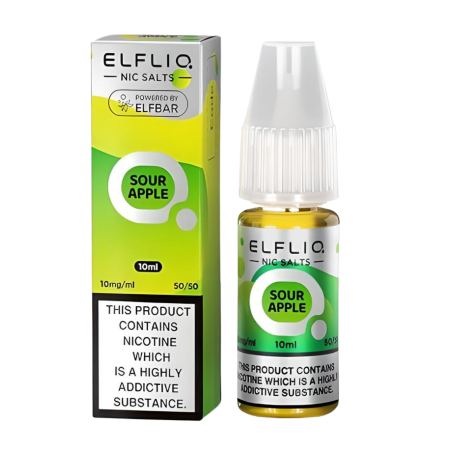 Elfliq Sour Apple Nic Salts, 10ml