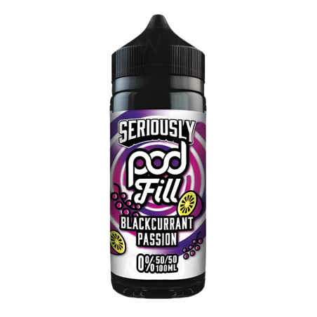 Doozy Vape Seriously Pod Fill Blackcurrant Passion, 100ml, Shortfill