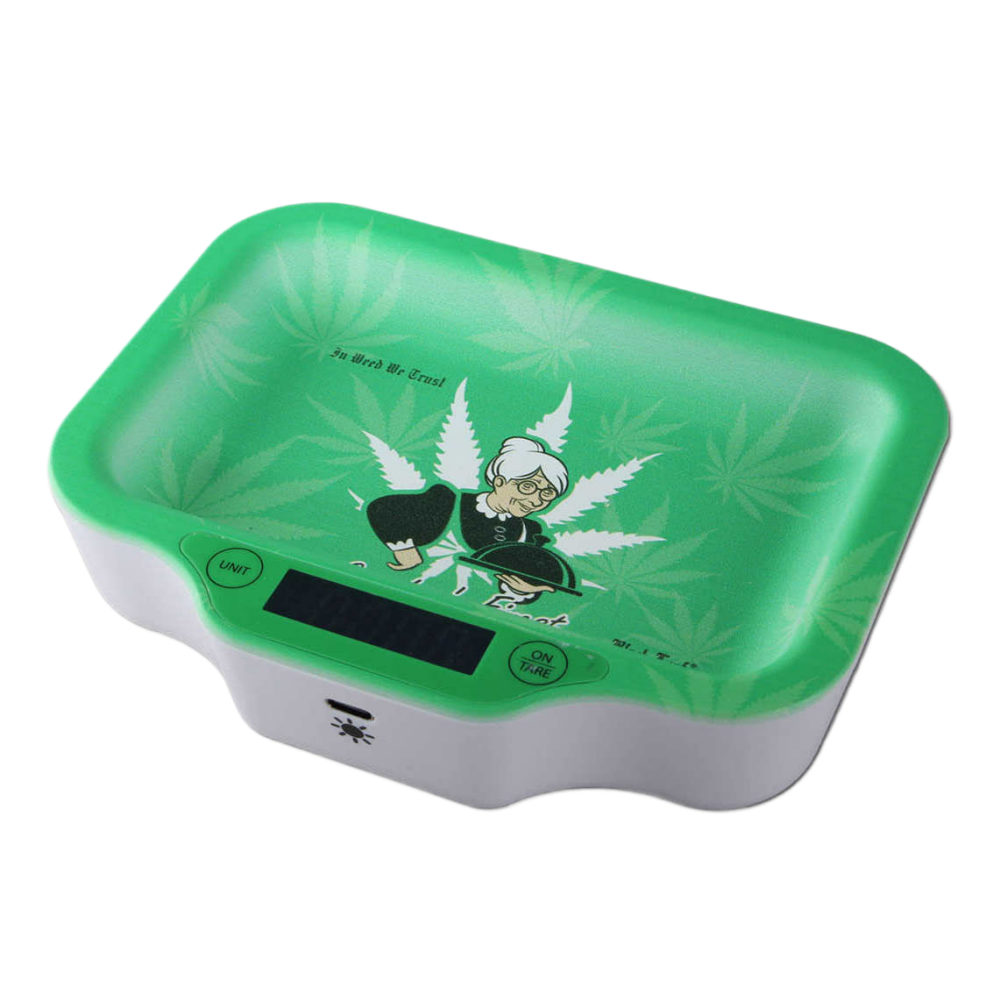 Black Leaf Digitalwaage mit Licht GRANDMAS FINEST