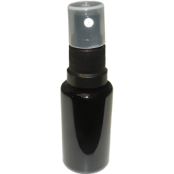 Violet glass bottle 20ml with spray attachment