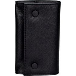 Wellauer Roll-up pouch ‘Black’ genuine leather