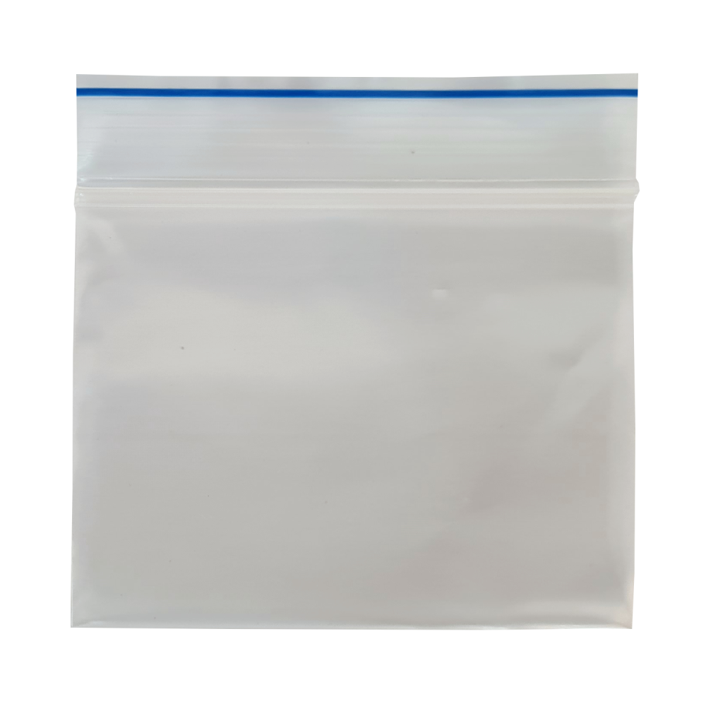 Schnellverschlußbeutel Blauer Strich 60x80mm, 100Stk.