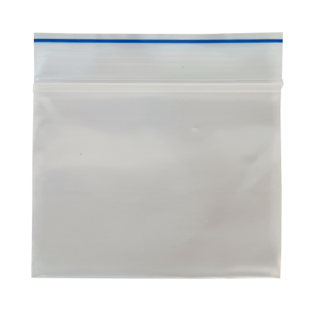 Schnellverschlußbeutel Blauer Strich 60x80mm, 100Stk.