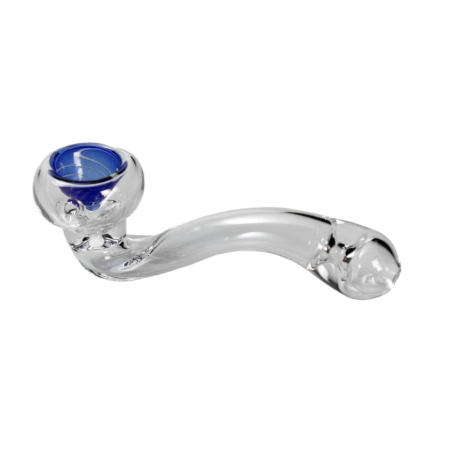 Glass pipe Blue