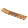 Bouddha avec sodalite, Support en bois pour bâtonnets d'encens