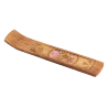 Namaste avec quartz rose, Support en bois pour bâtonnets d'encens