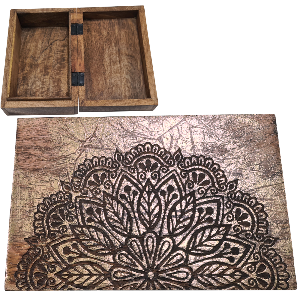 Berk Boîte en bois Mandala