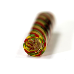 Pure Hits Tip 10 mm Rasta – Stylish glass tip with vortex cooling