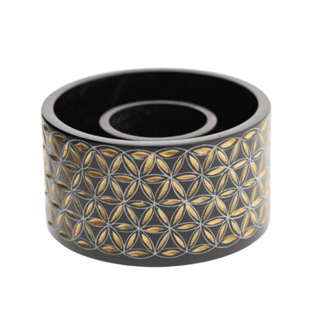 Berk Smudge Bowl Blume des Lebens – Räucherschale klein aus Speckstein