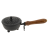 Berk Amon carrying vessel – iron incense burner with wooden handle