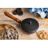 Berk Amon carrying vessel – iron incense burner with wooden handle