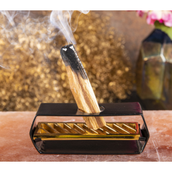 Berk Räucherhalter für Palo Santo – edler Halter in Schwarz-Gold
