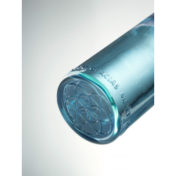 Berk OmWater water bottle – 1.2L carafe made from blue recycled glass