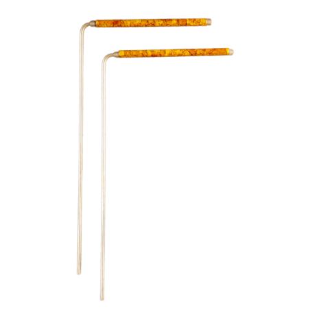 Berk Wünschelrute aus Messing mit Kupfergriff – 22 cm (Paar)