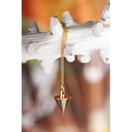 Berk Cone pendulum – brass, gold-plated – 22 mm