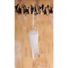 Berk Hexagonal pendulum – selenite – approx. 45mm