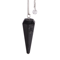 Berk Sechskantpendel – Schwarzer Turmalin – 45mm