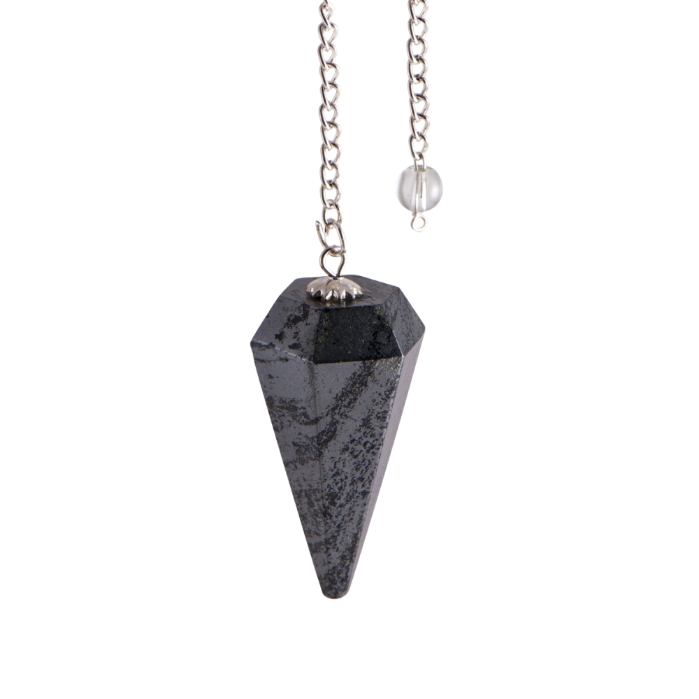 Berk Hexagonal pendulum – hematite – 45mm