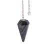 Berk Pendule hexagonal – hématite –  45 mm