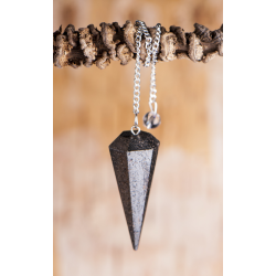 Berk Hexagonal pendulum – hematite – 45mm