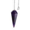 Berk Hexagonal pendulum – amethyst – 45 mm