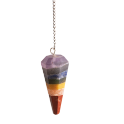 Berk 7-Chakra-Pendel – 7 Edelsteine – 45mm