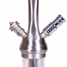 Amy Deluxe I Need You 038R Hookah - Nickel & Transparent
