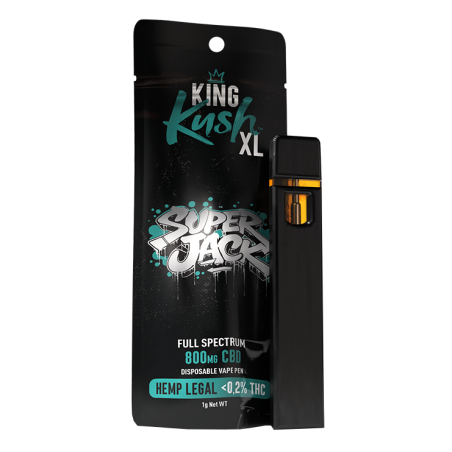 Kush CBD Vape Super Jack – King Kush XL Vape Pen avec 800 mg CBD