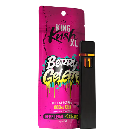Kush CBD Vape Berry Gelato – King Kush XL Vape Pen mit 800 mg CBD