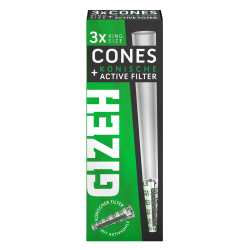 Gizeh BLACK Cones + Conical Activated Carbon Filters