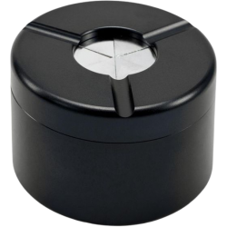 Cendrier anti-vent avec fermeture rotative