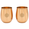 Copper drinking cup Flower of Life, 350ml, 2 pcs.