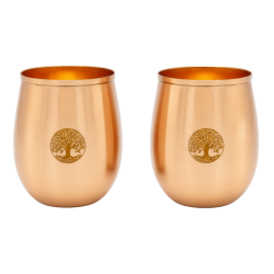 Gobelet en cuivre Arbre de vie, 350 ml, 2 pcs.