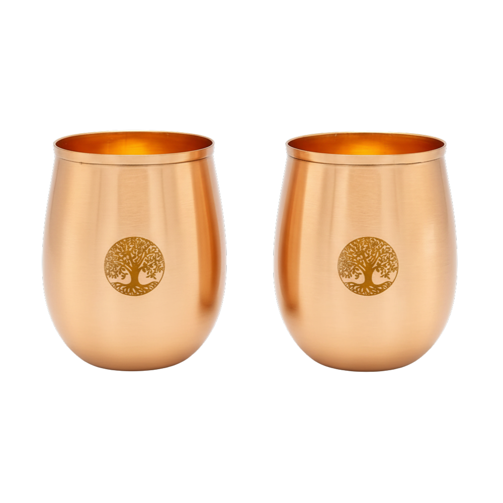 Gobelet en cuivre Arbre de vie, 350 ml, 2 pcs.