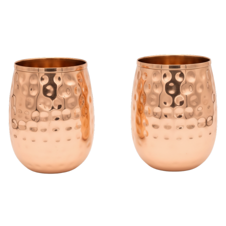 Gobelet en cuivre martelé, 350ml, 2 pcs.
