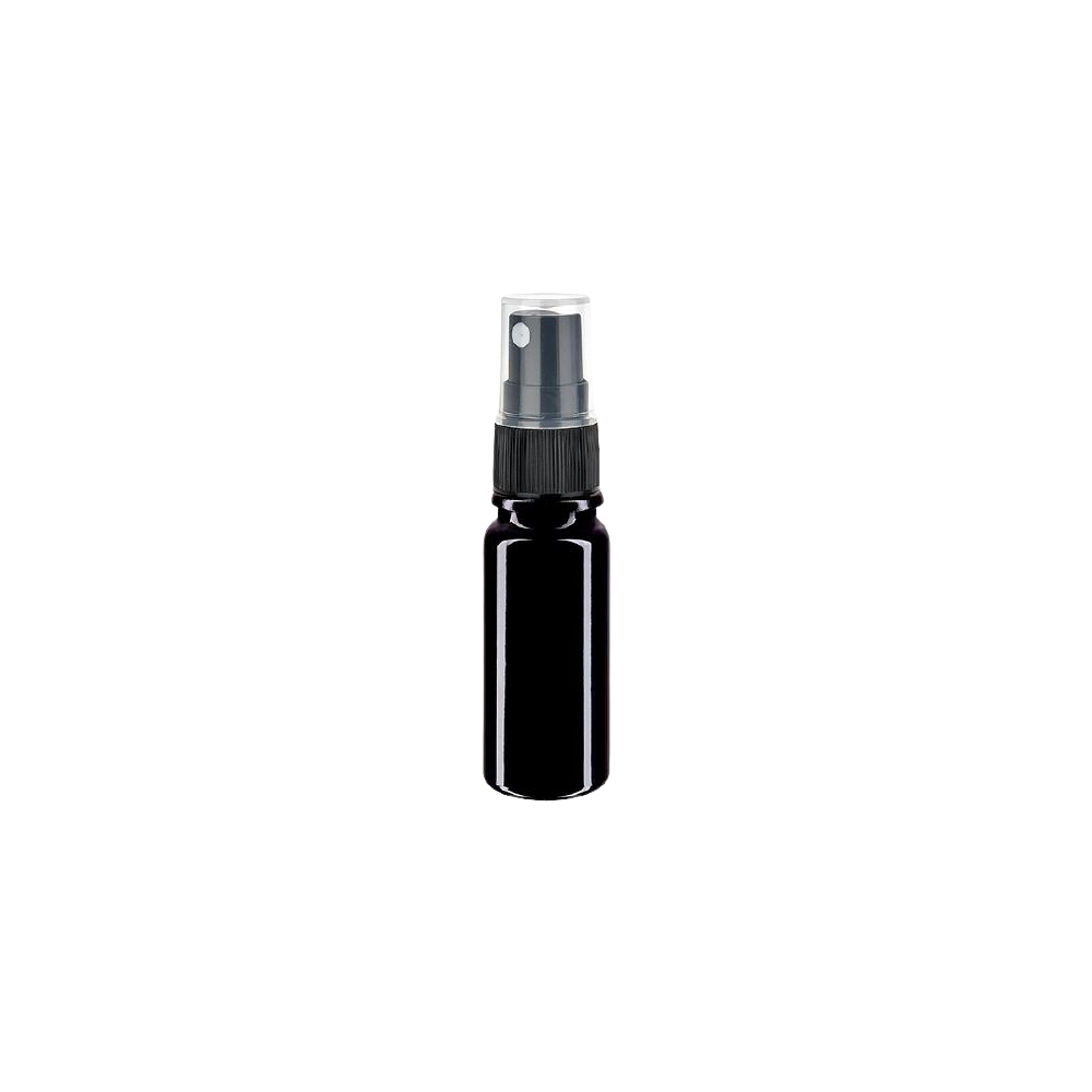 Flacon en verre violet 10ml avec fixateur