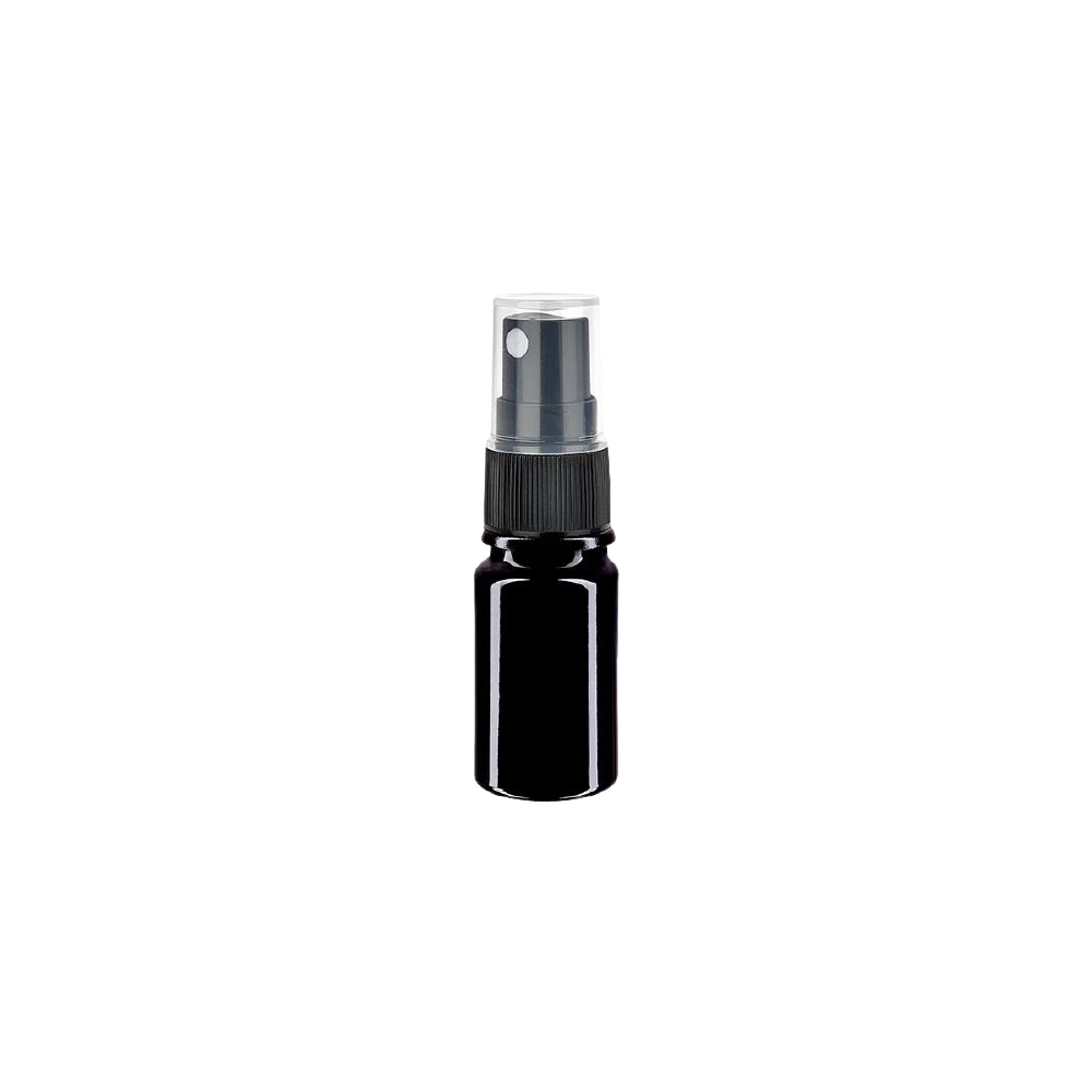 Flacon en verre violet 5ml avec fixateur