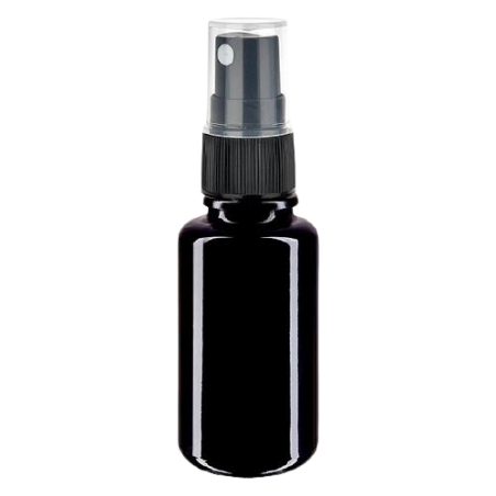 Flacon en verre violet 20ml avec fixateur