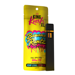 Banana Runtz – King Kush XL Vape Pen avec 800 mg de CBD