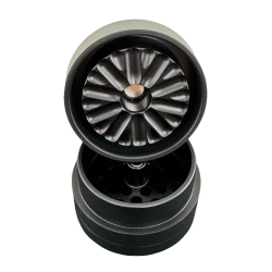 Flower Mill Next-Gen Standard 2.0" Aluminium Grinder, 51mm, 3-part