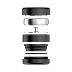 Next-Gen Premium 2.5" Stainless Grinder, 66mm, 3-part