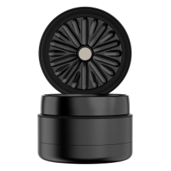 FlowerMill USA Next-Gen Premium 2.0" Aluminium Grinder, 54mm, 3-teilig