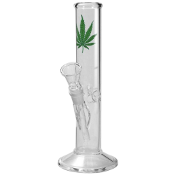 Glasbong ICE Hanfblatt