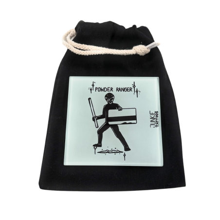 Powder Ranger - Robust real glass board, 10 x 10 cm